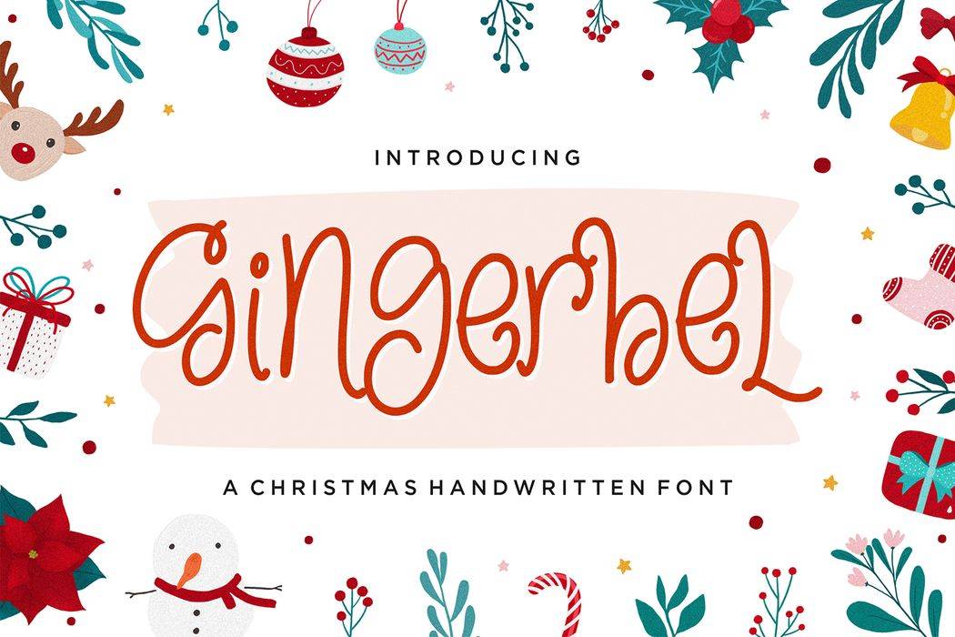 Gingerbel Font sample