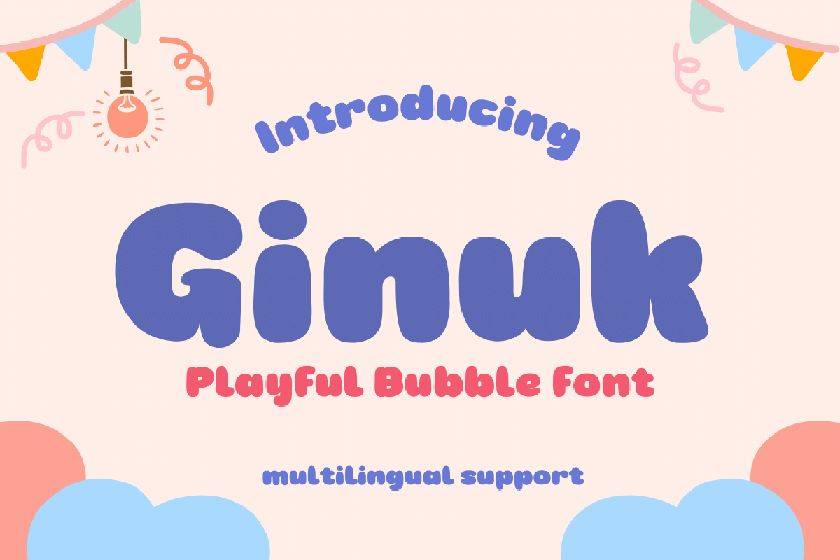 Ginuk Font sample