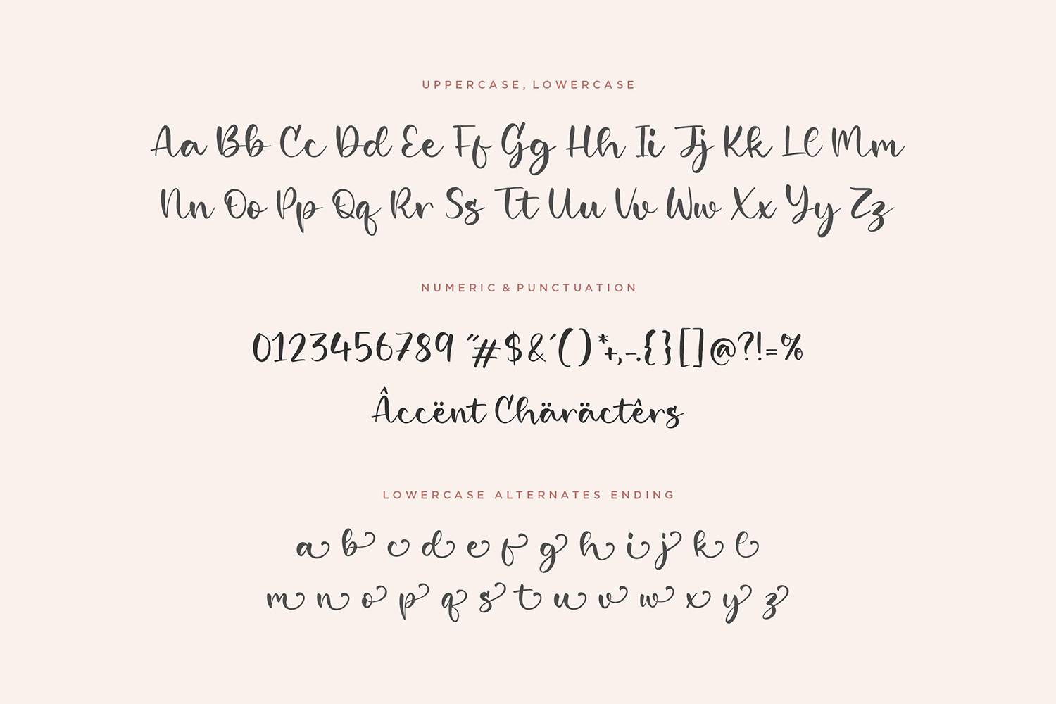 Girlish Font sample