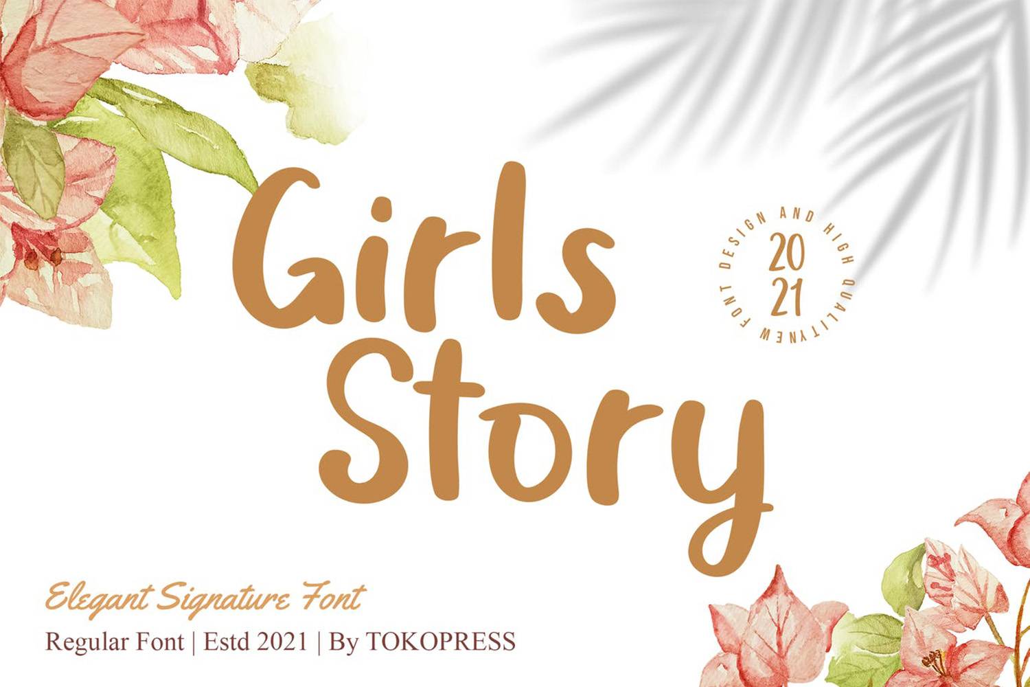 Girls Story Font sample