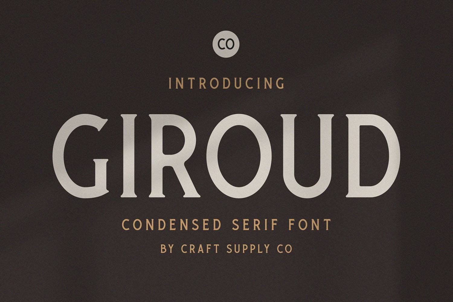 Giroud Font sample