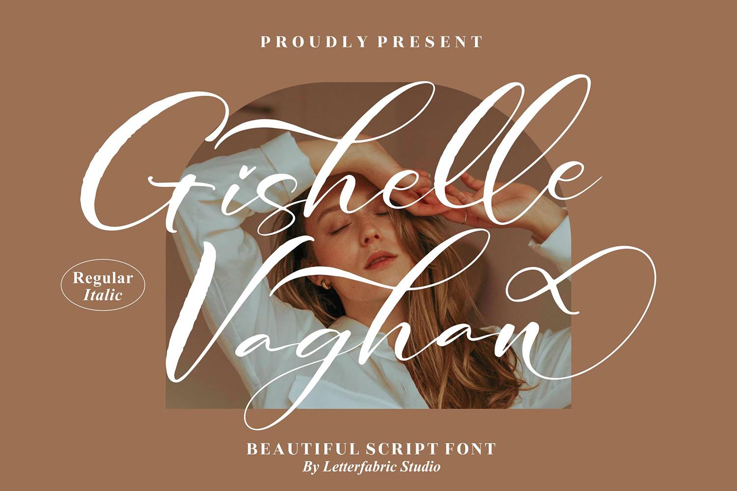 Gishelle Vaghan Font sample