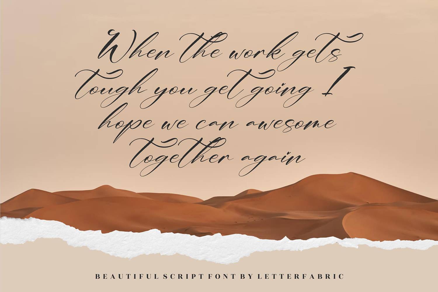 Gishelle Vaghan Font sample