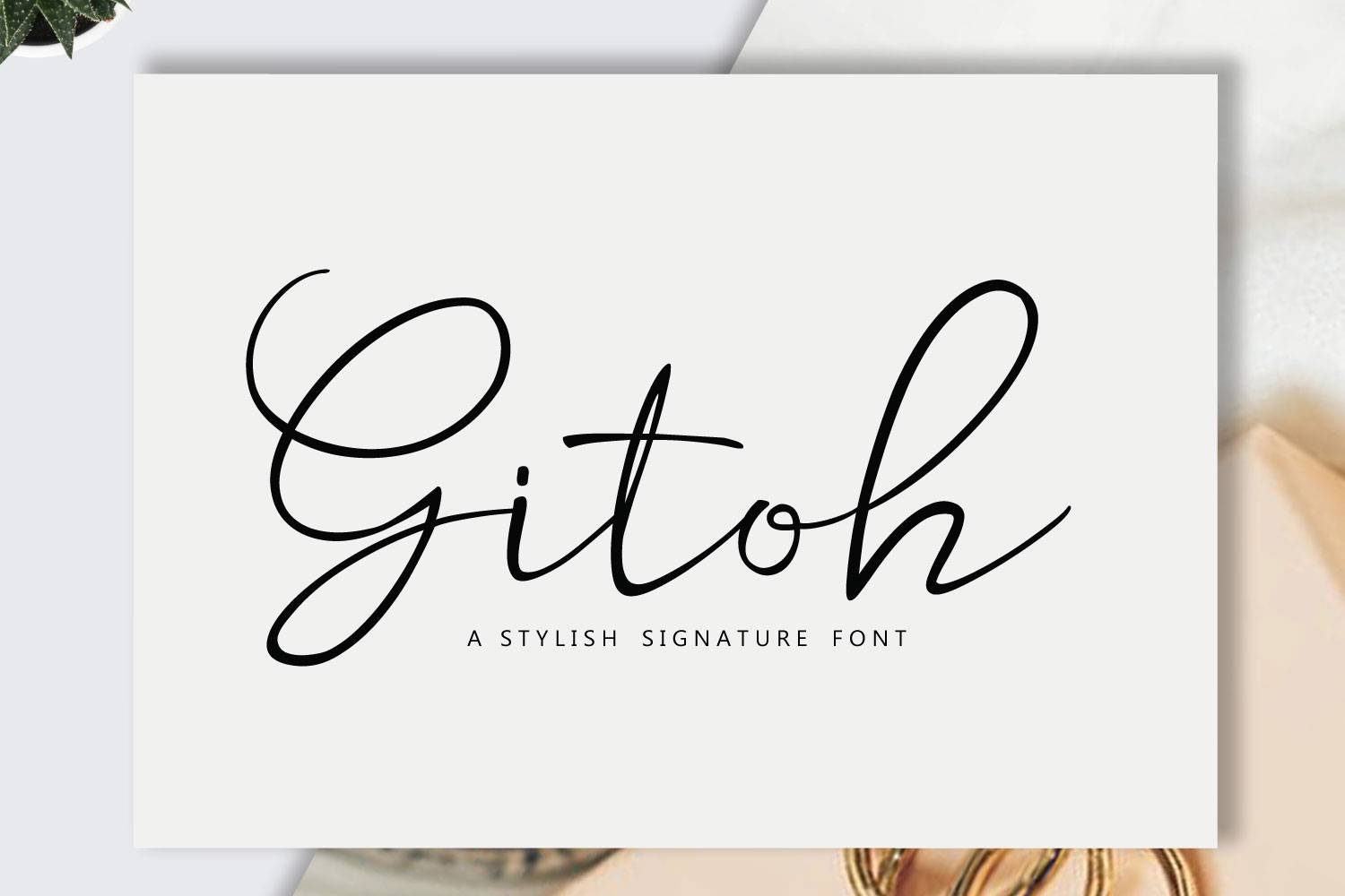 Gitoh Font sample