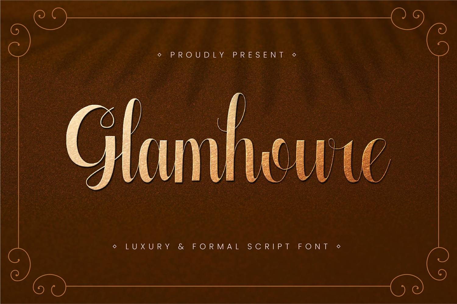 Glamhoure Font sample
