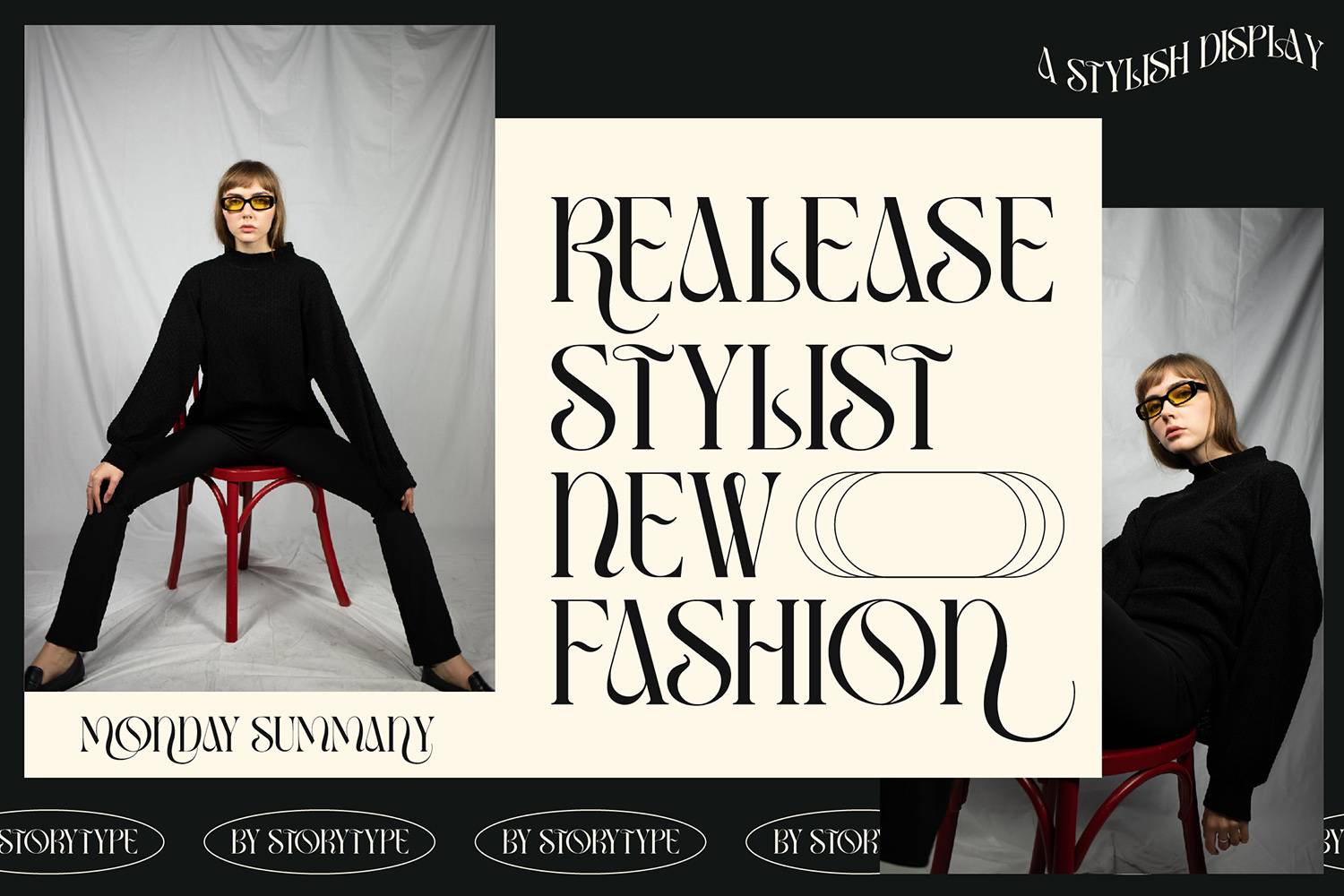 Glamora Font sample