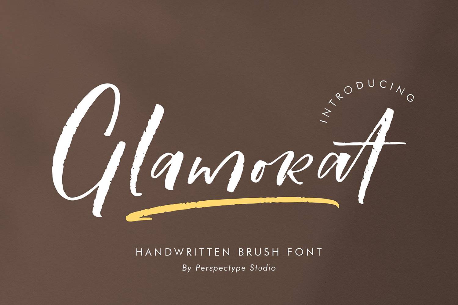 Glamorat Font sample