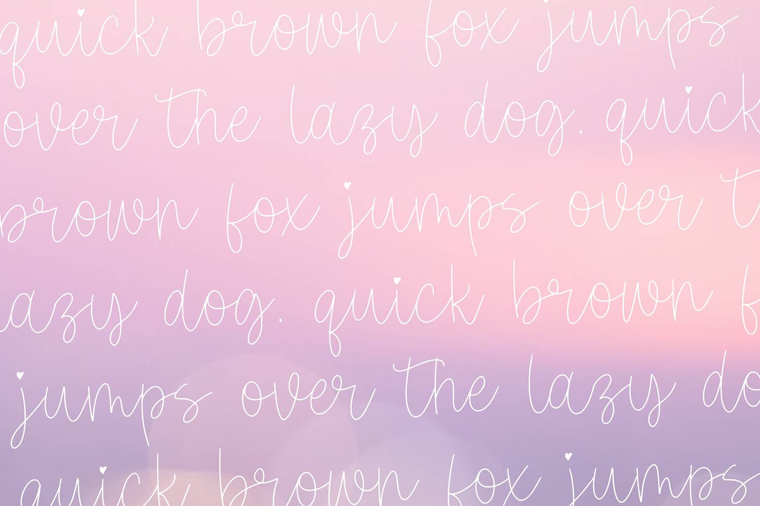 Glamoria Font sample
