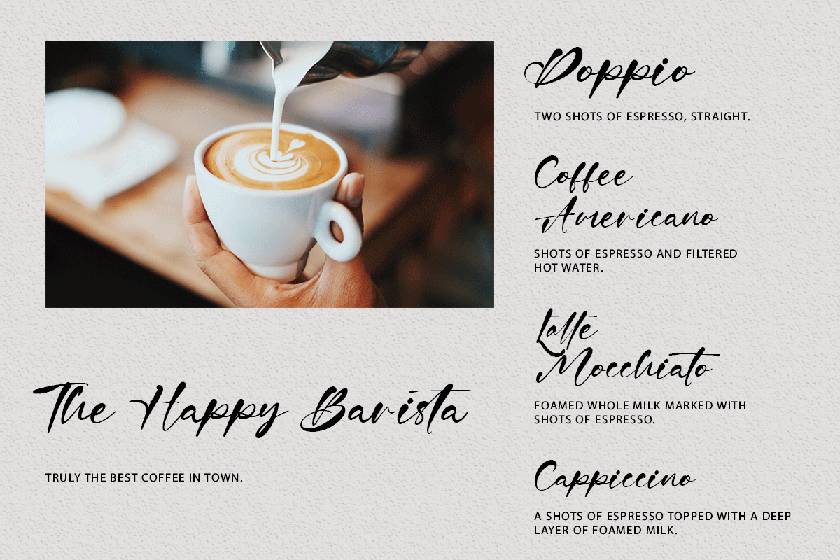 Glastona Font sample