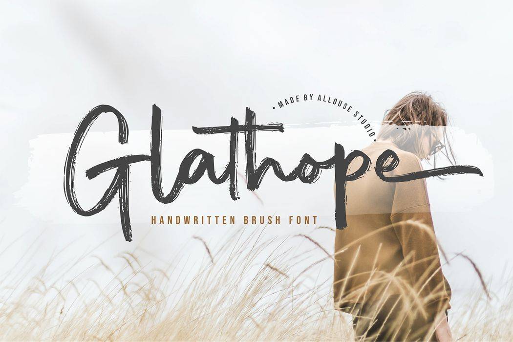 Glathope Font sample