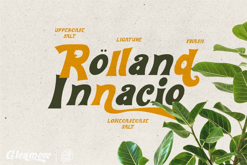 Gleamore Font sample