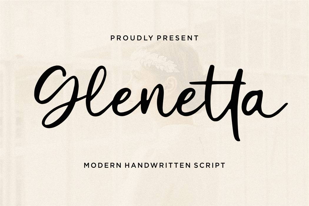Glenetta Font sample