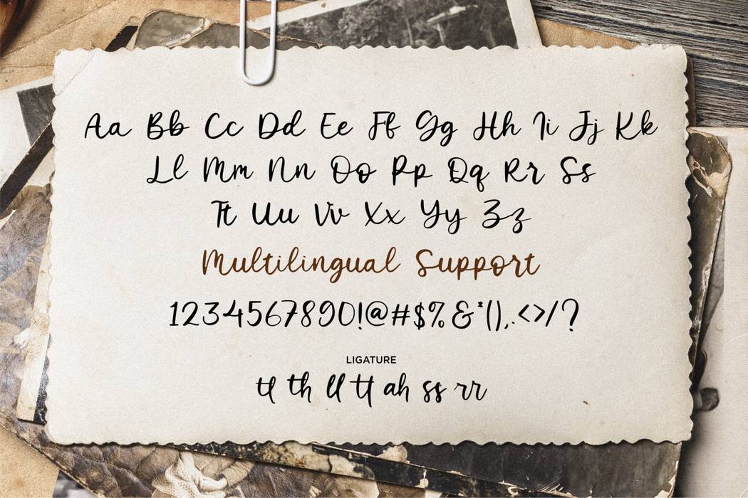 Glenetta Font sample