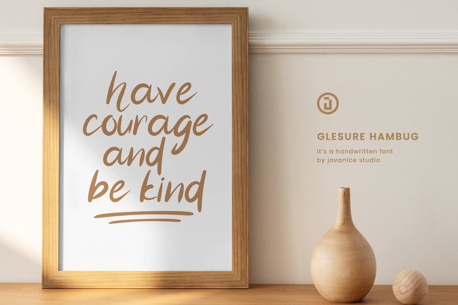 Glesure Hambug Font sample