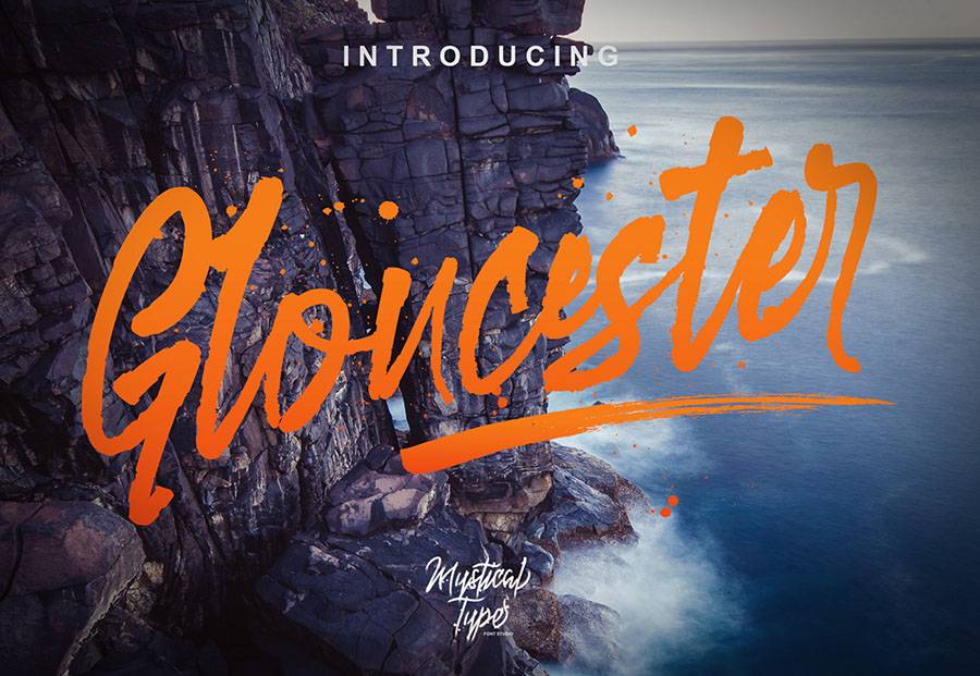 Gloucester Brush Script Demo sample