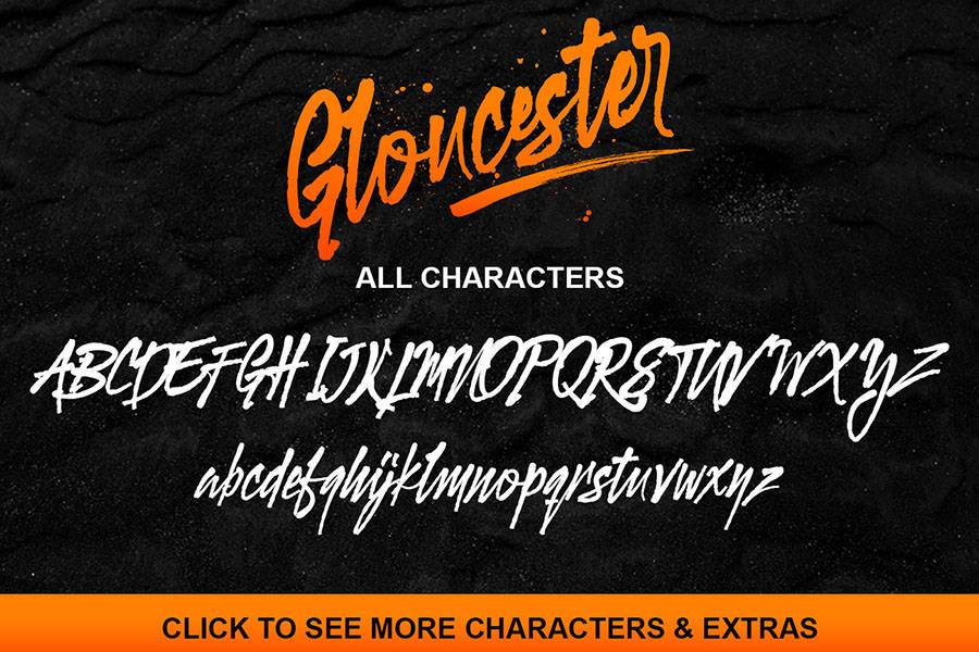 Gloucester Brush Script Demo sample