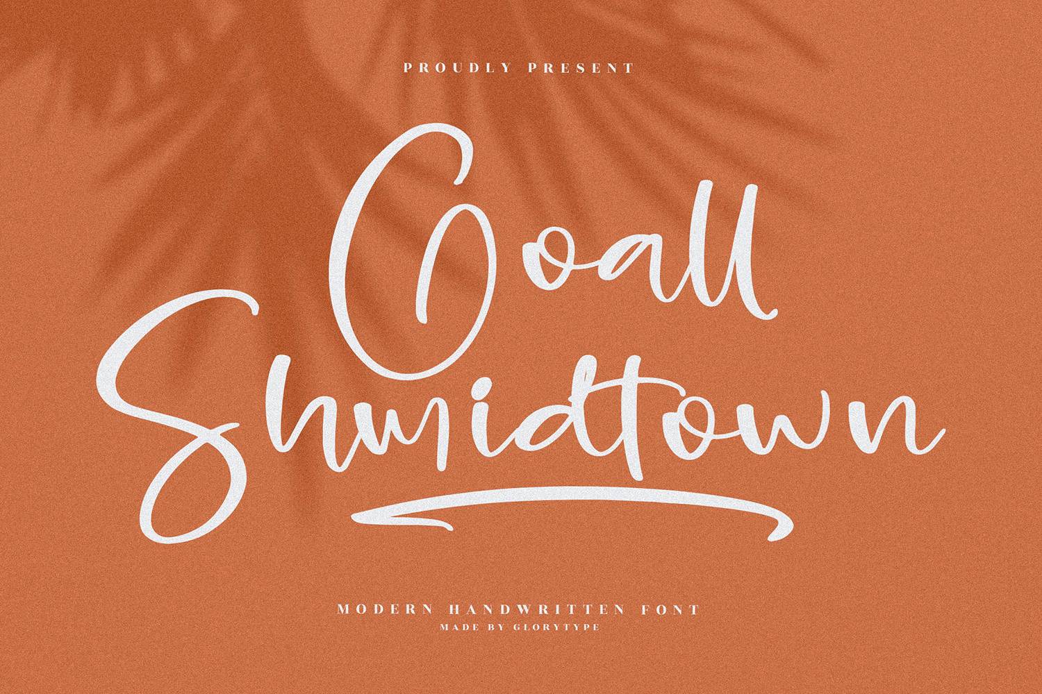 Goall Shmidtown Font sample