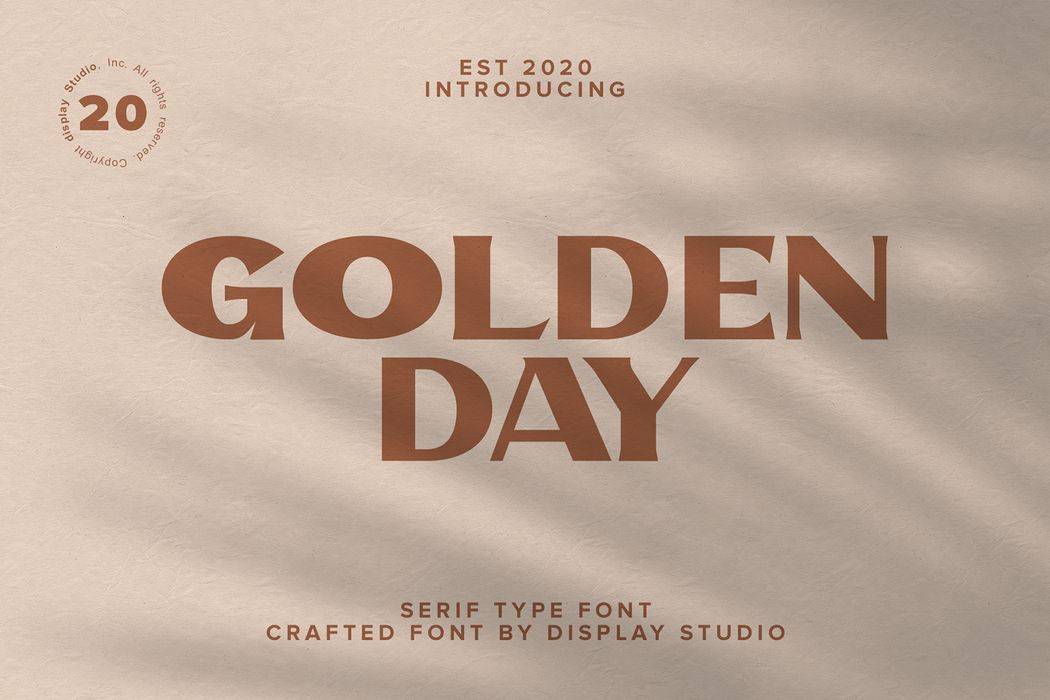 Golden Day Font sample