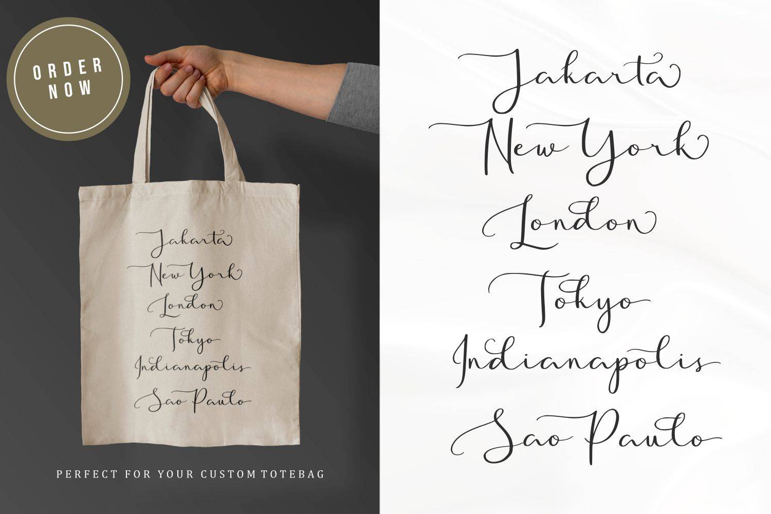 Golden Motion Font sample
