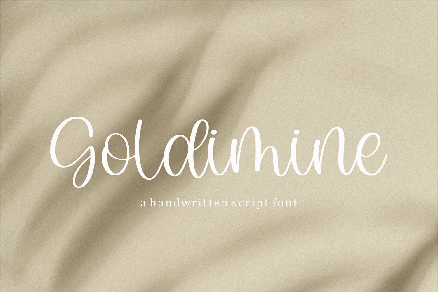 Goldimine Font sample