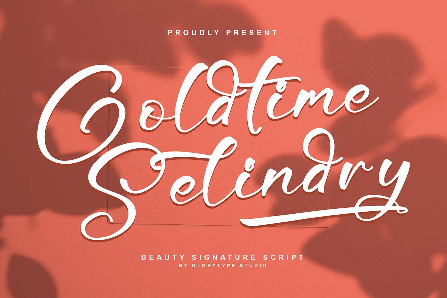 Goldtime Selindry Font sample