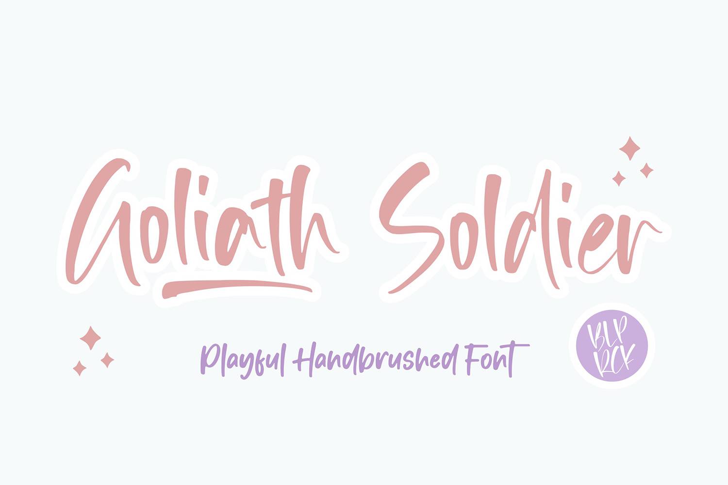 Goliath Soldier Font sample