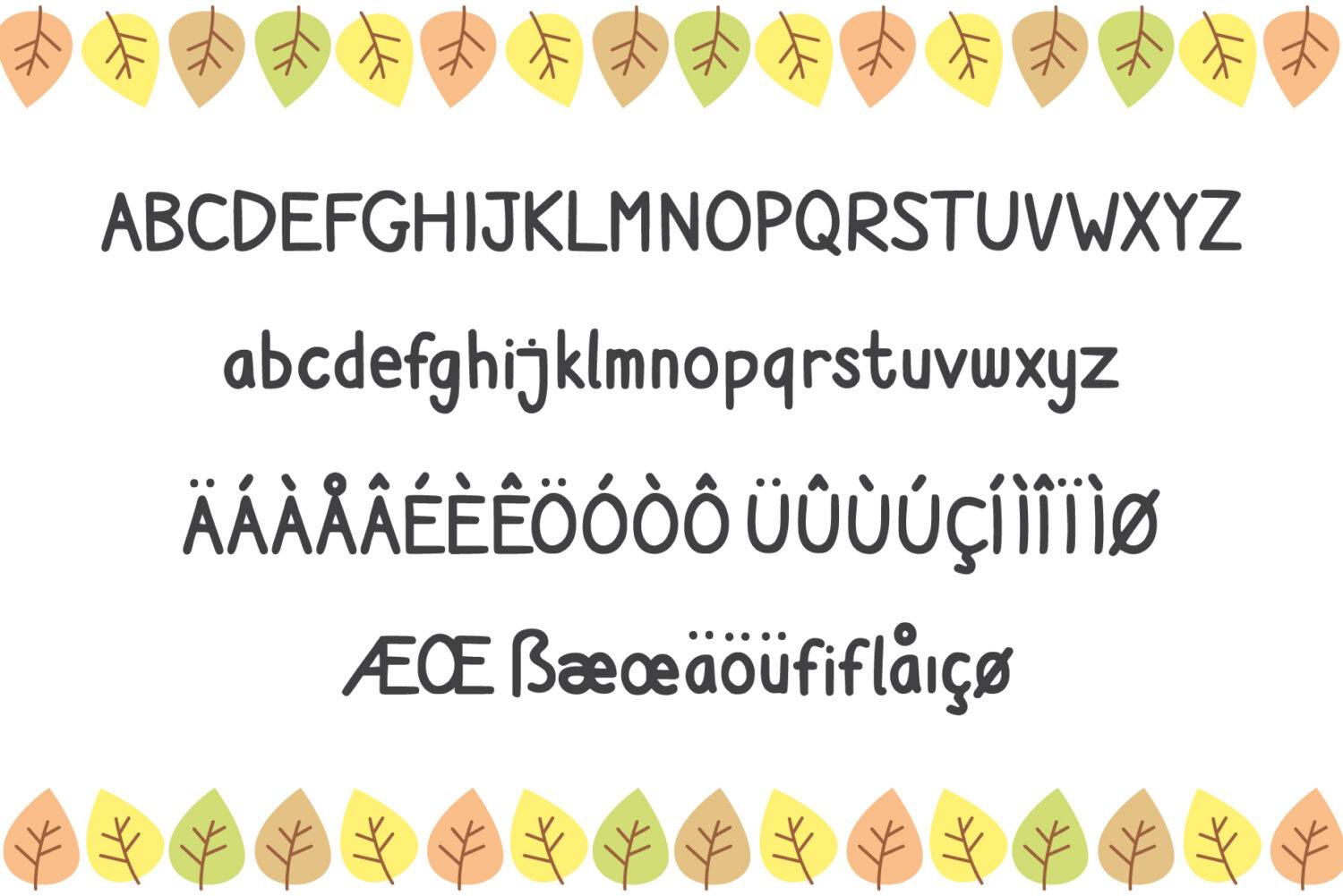 Gomgom Font sample