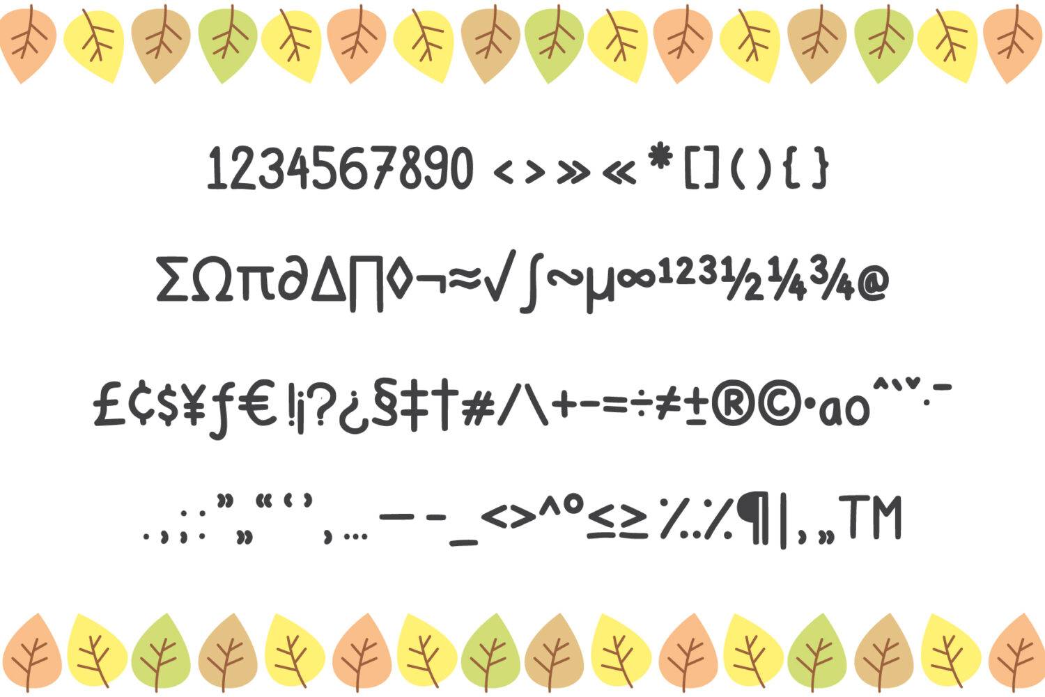 Gomgom Font sample