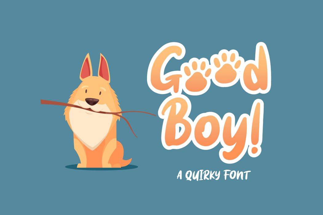 Good Boy Font sample