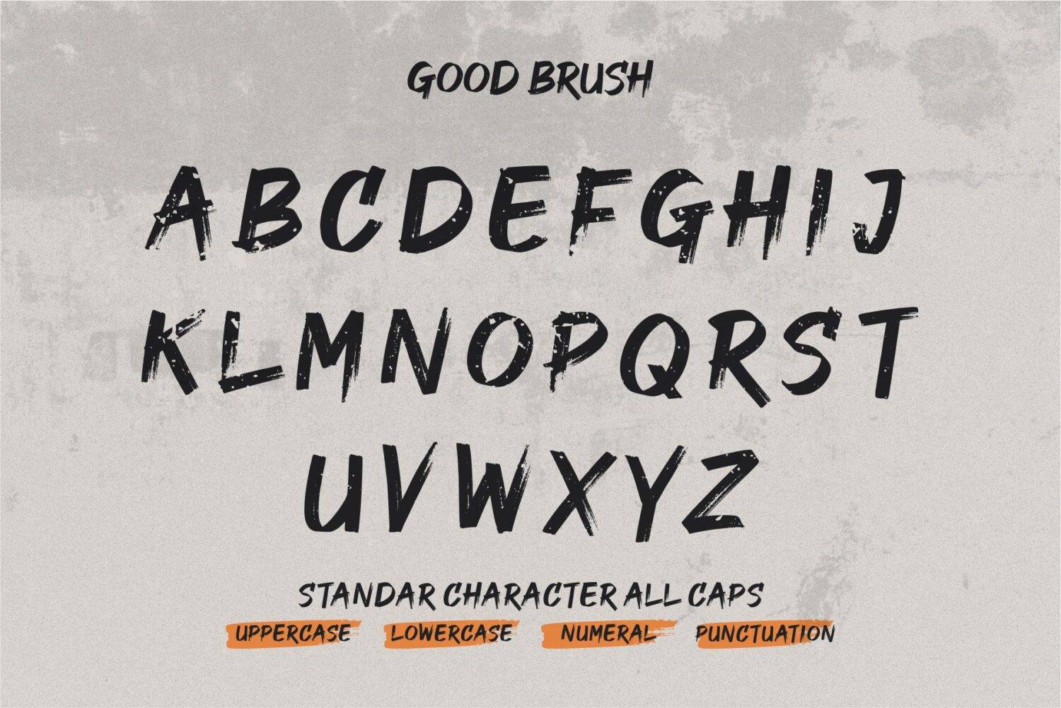 Good Brush Font sample