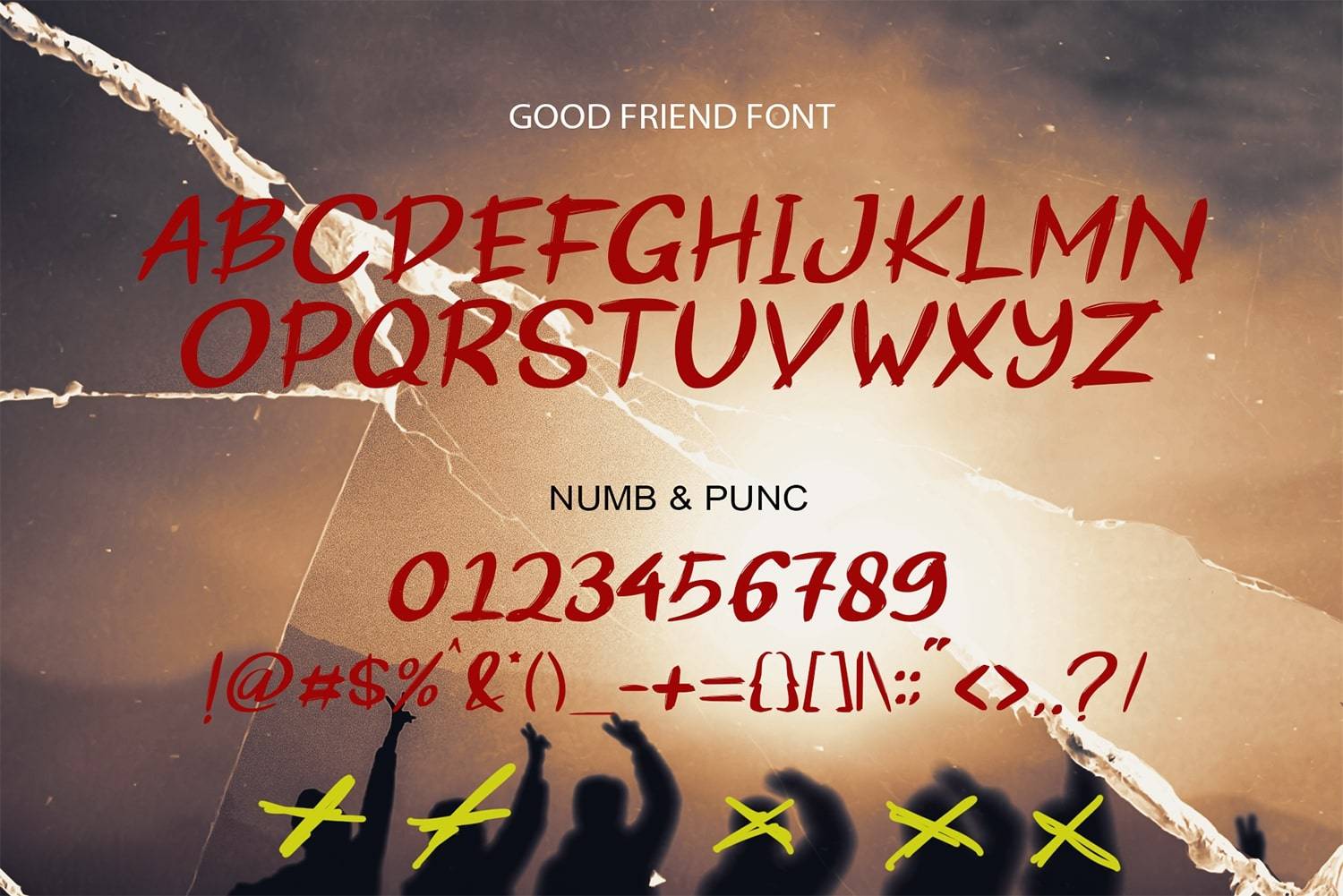 Good Friend Font sample