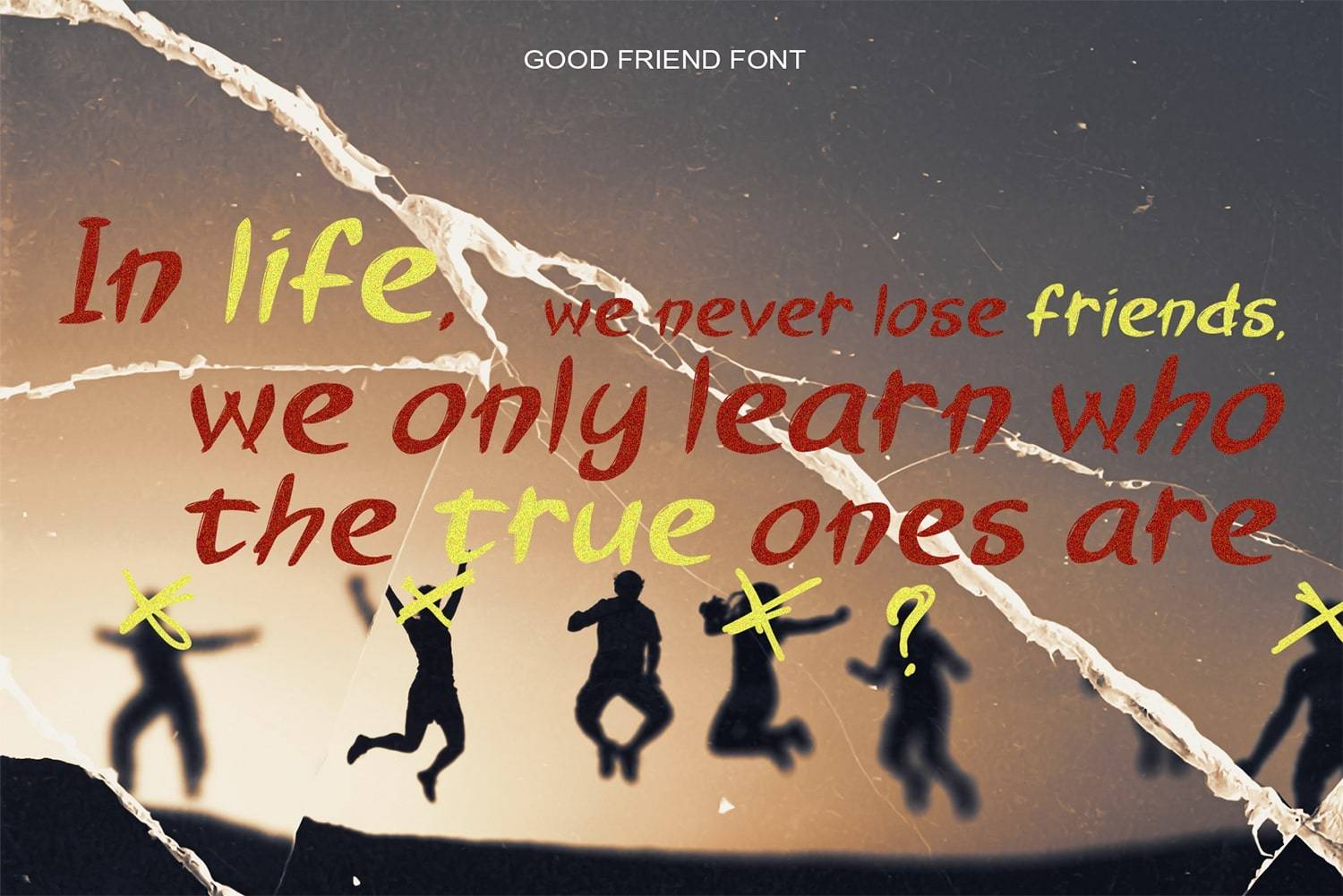 Good Friend Font sample