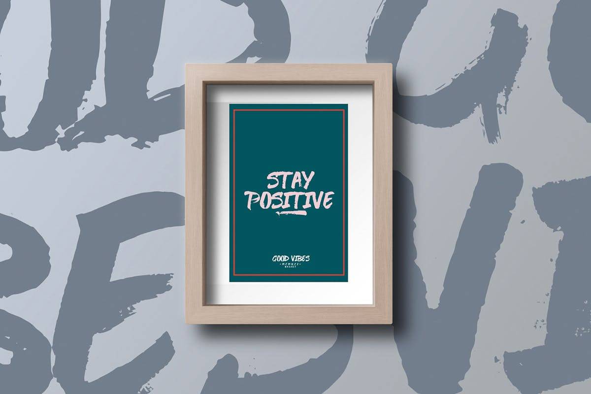 Good Vibes Brush Typeface sample
