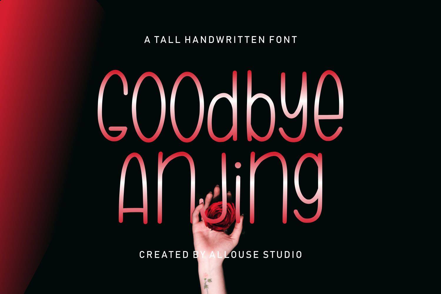 Goodbye Anjing Font sample