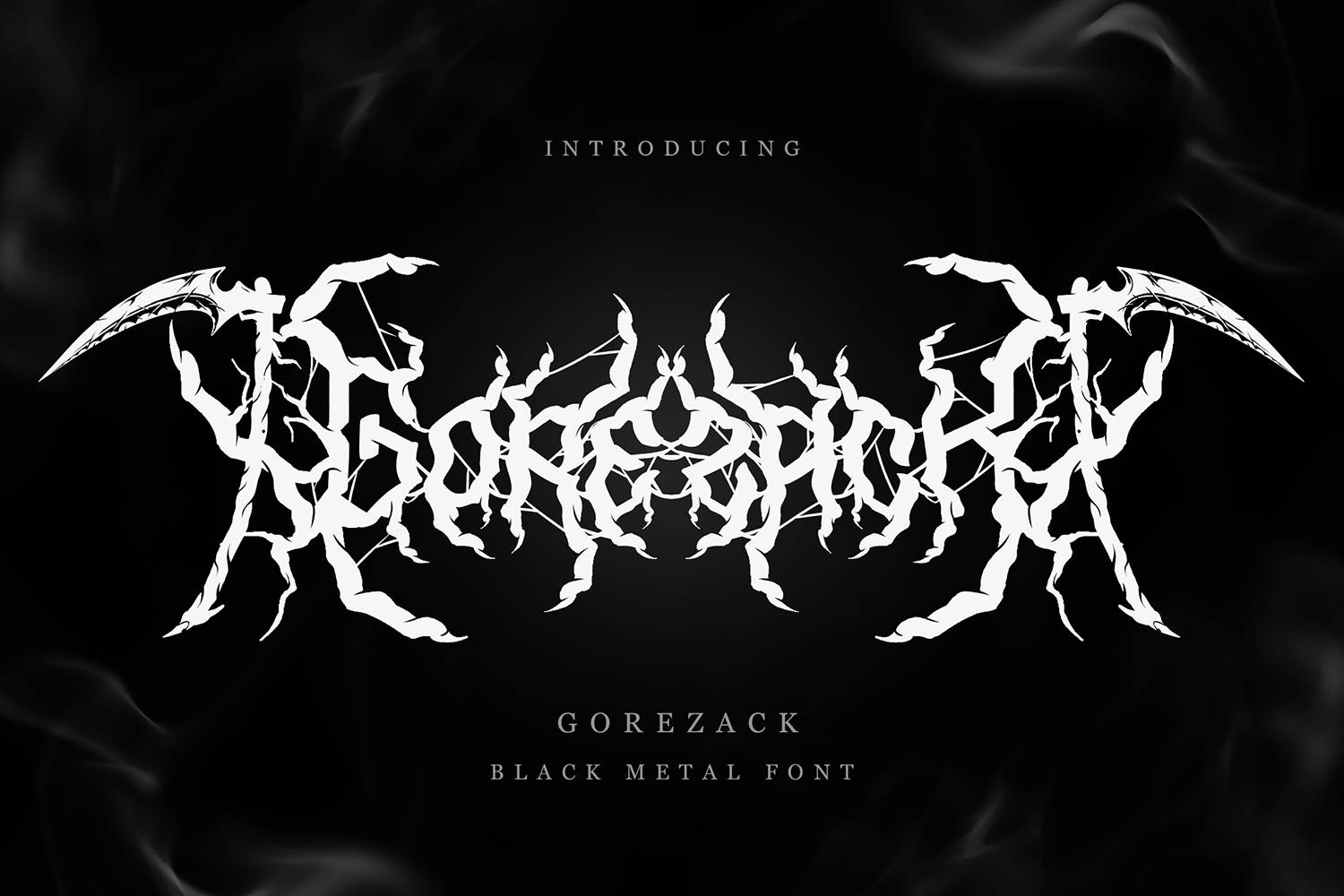 Gorezack Font sample