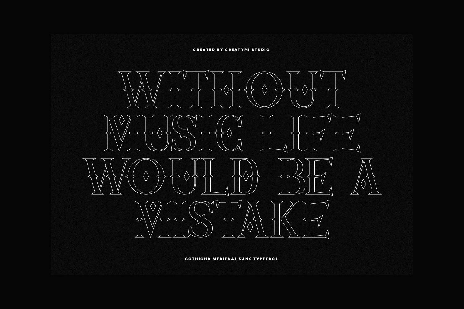 Gothicha Font sample