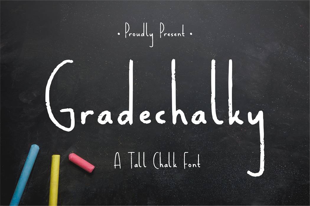 Gradechalky Font sample