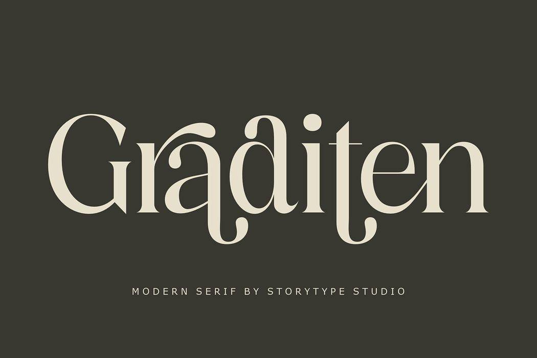 Graditen Font sample