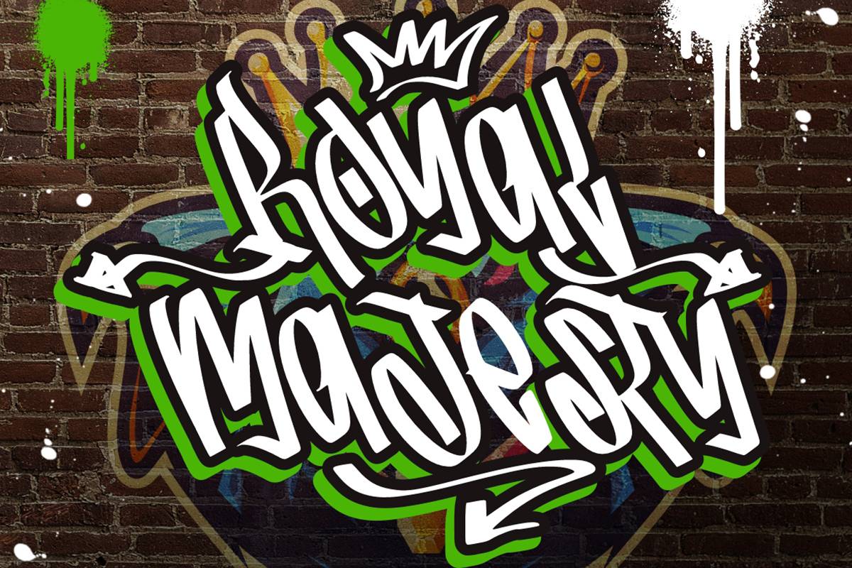 Graffity Stylish Font sample