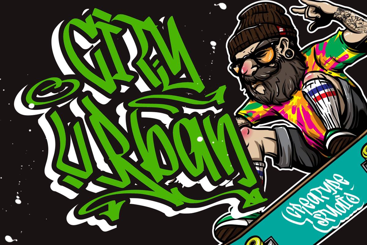 Graffity Stylish Font sample