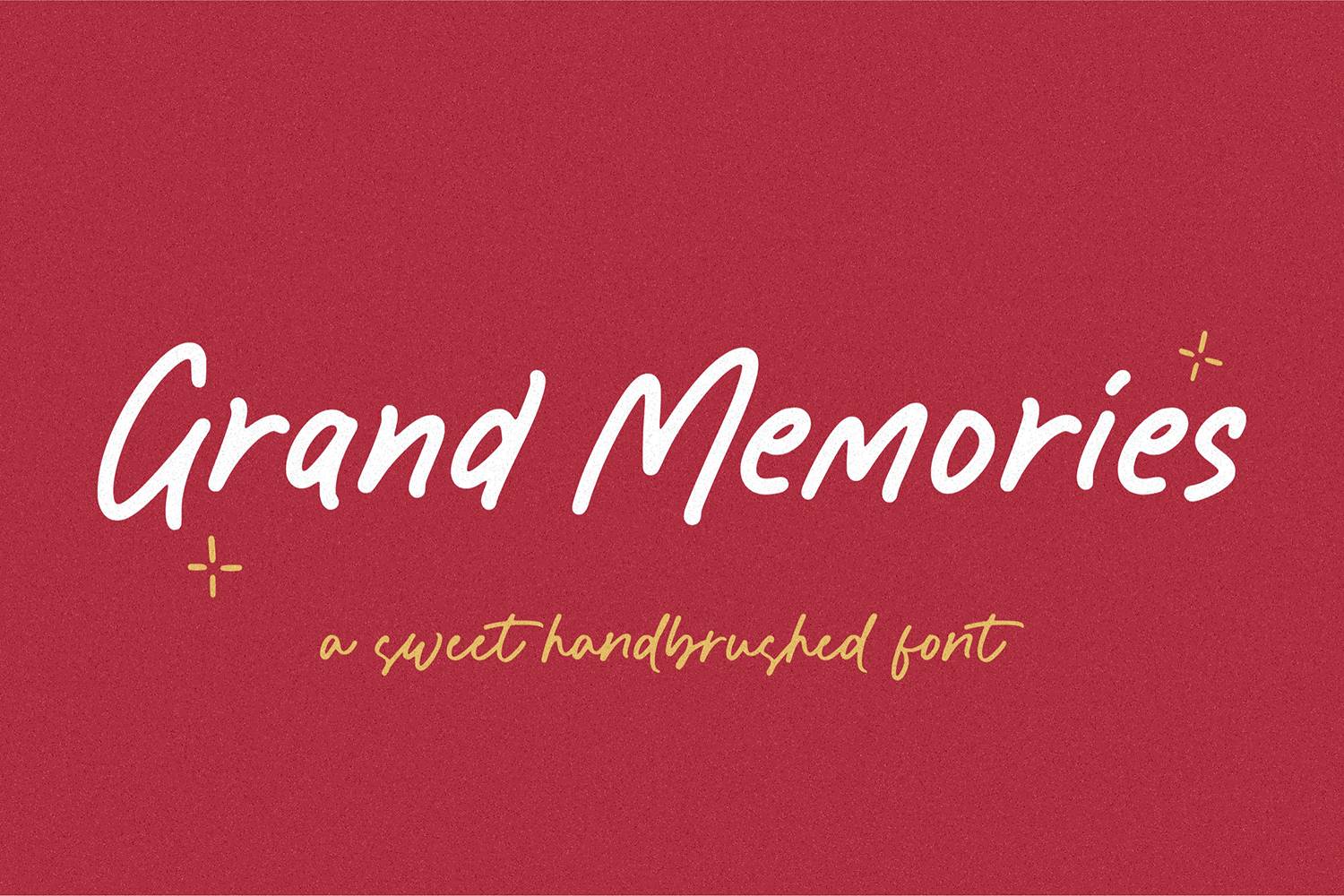 Grand Memories Font sample