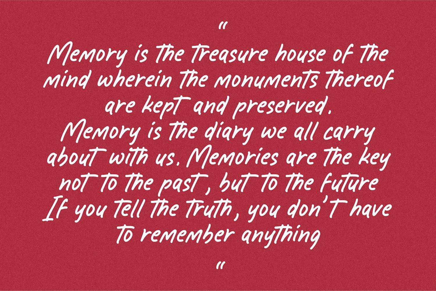 Grand Memories Font sample