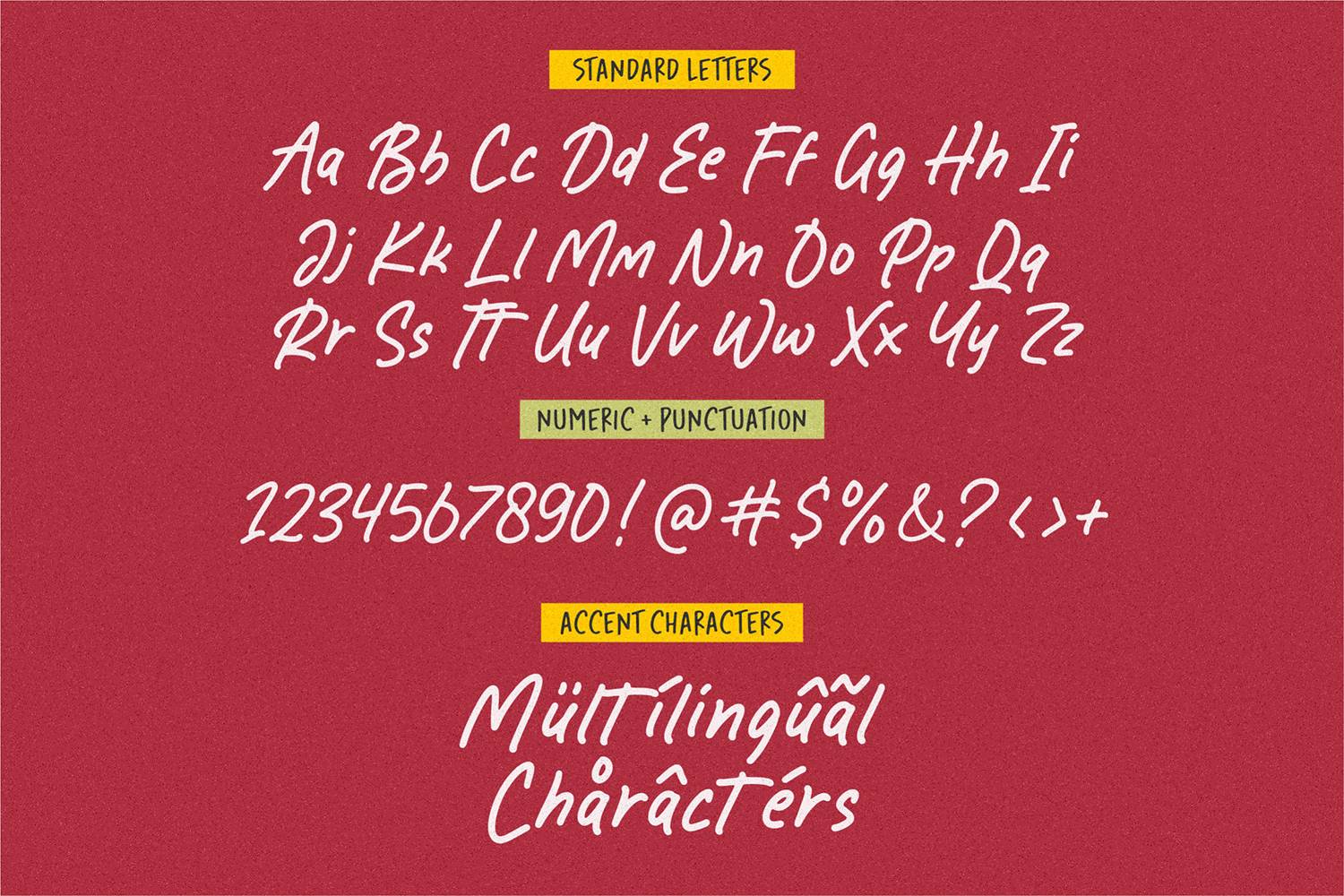Grand Memories Font sample