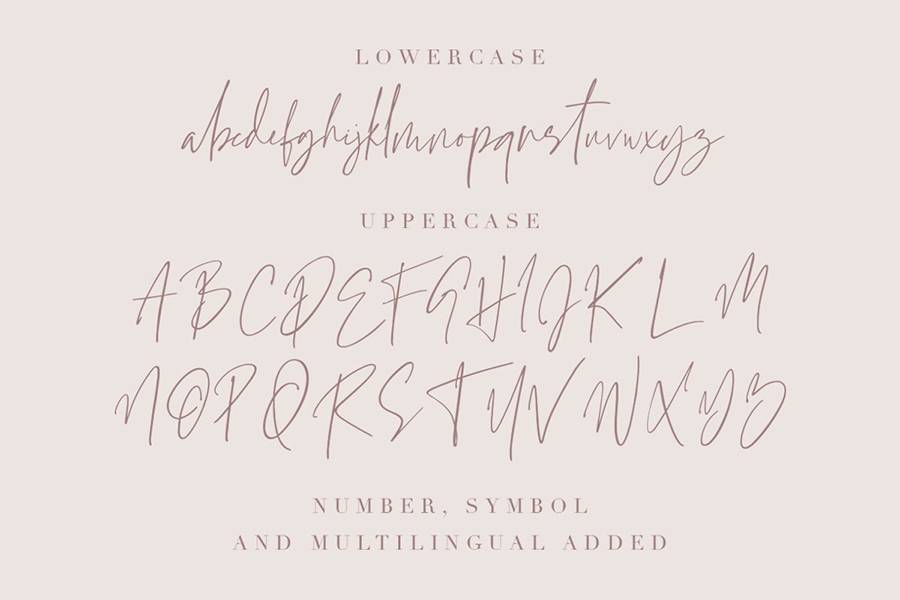 Grandiose Stylish Signature Font sample