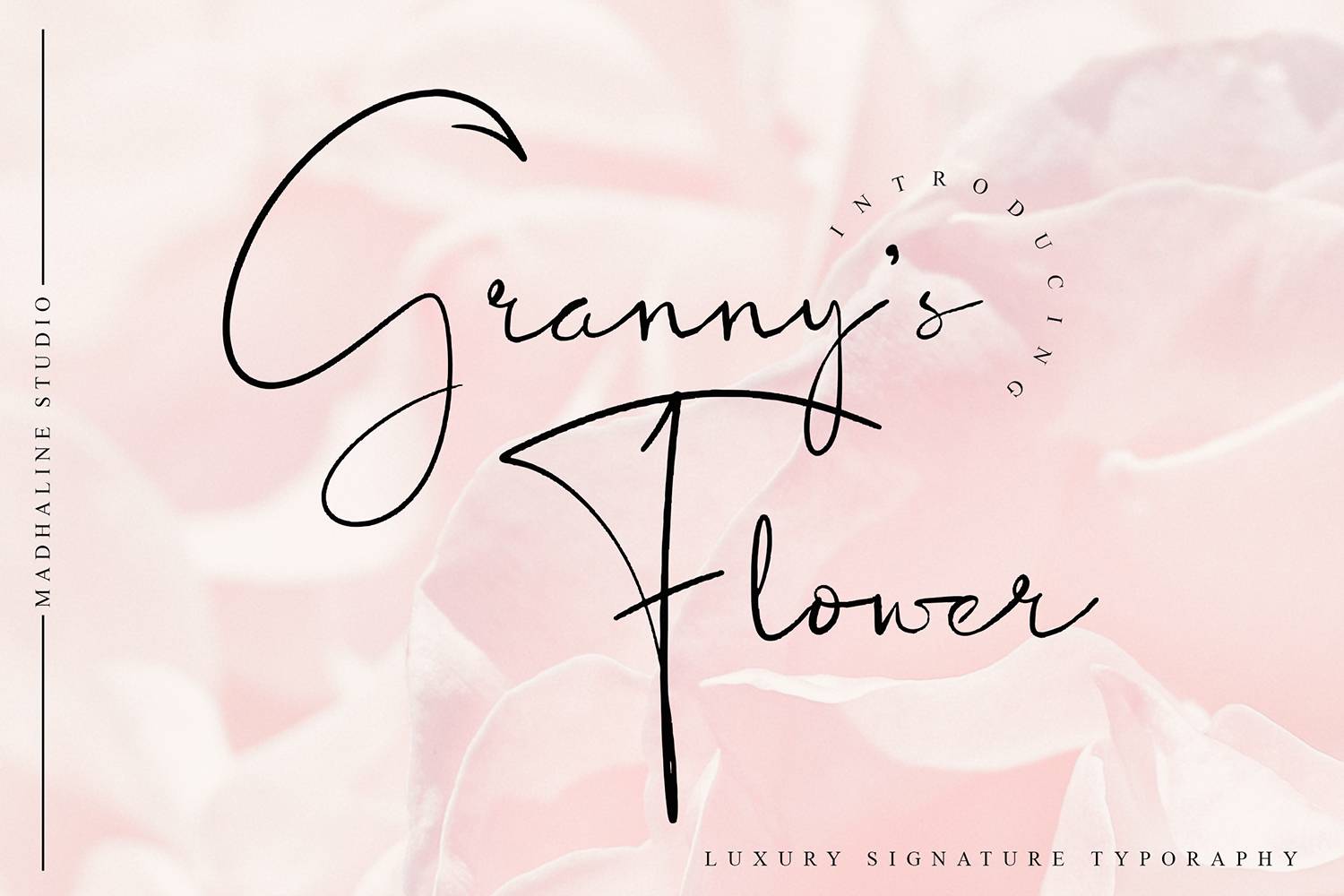 Granny’s Flower Font sample