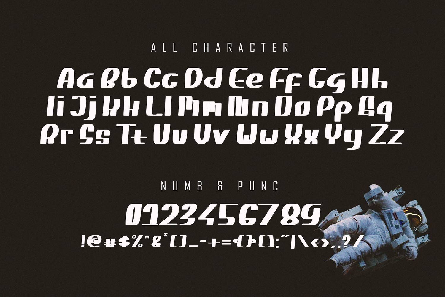Gravity Force Font sample