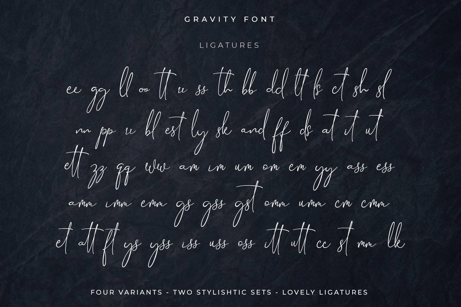 Gravity Handwritten & Signature Font sample