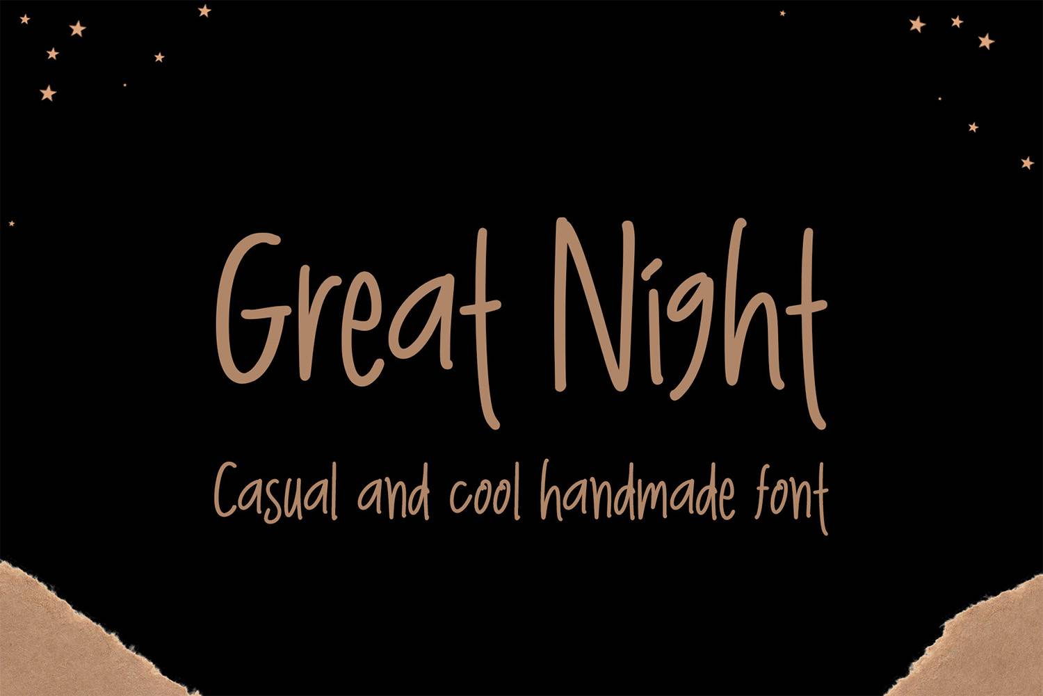 Great Night Font sample