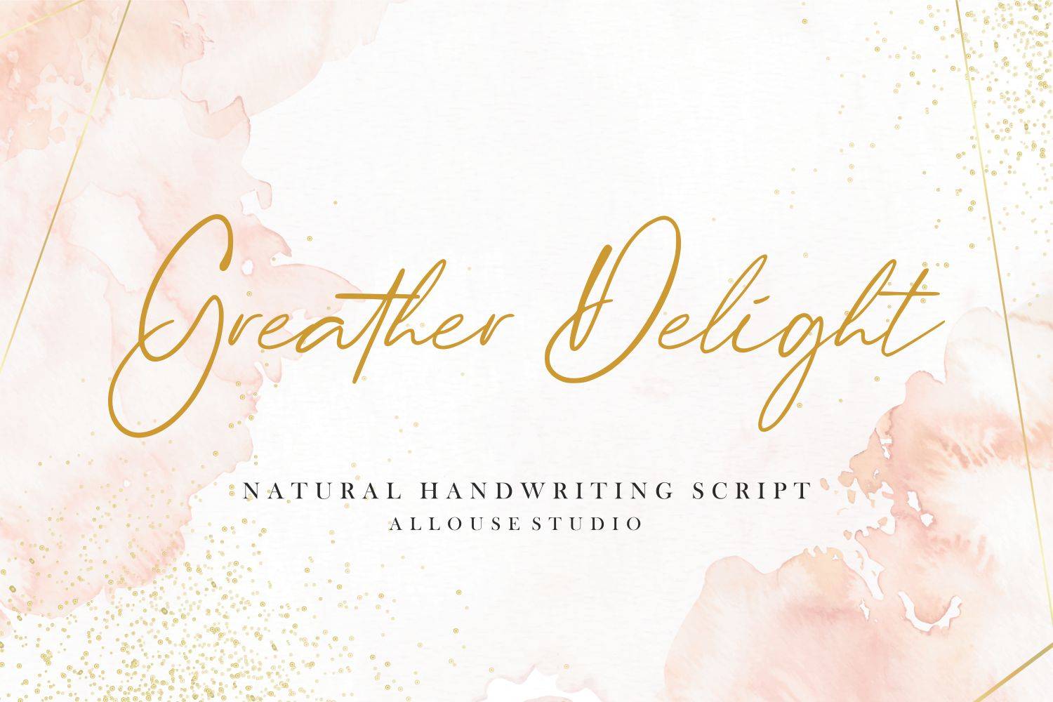 Greater Delight Font sample