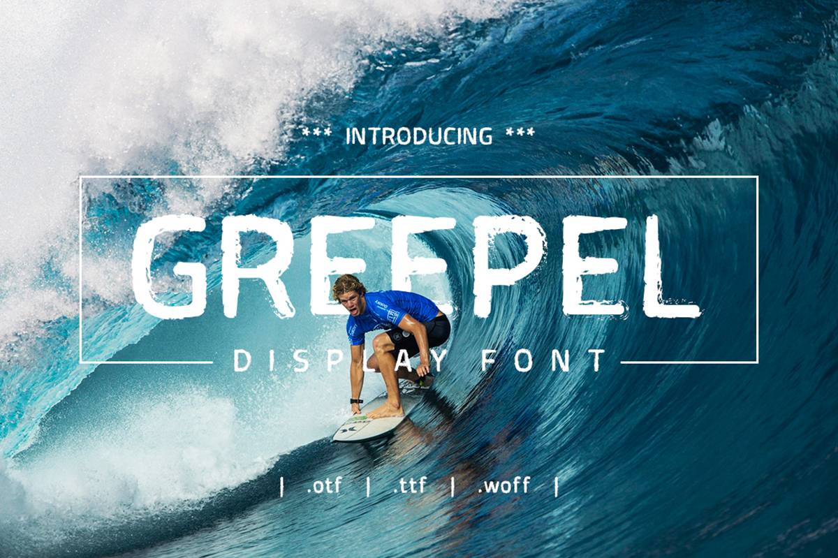 Greepel Font sample